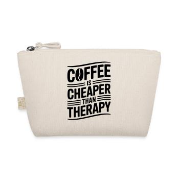 Le café est moins cher que la thérapie - Trousse biologique - nature - Devant
