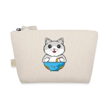 Cat eats noodles - Organic Pouch - nature - Front