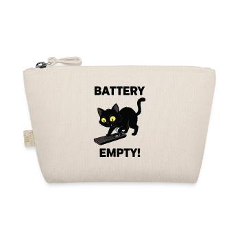 Battery Empty Chat Remote Control Humor - Organic Pouch - nature - Front
