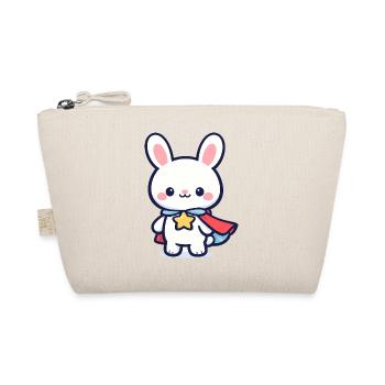 Miniheld Hase – Superhase - Bio-Täschchen - Natur - Vorne