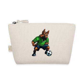 German Shepherd Footballer - Organic Pouch - nature - Front