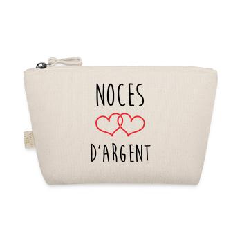Silver Anniversary 25 Years of Love - Organic Pouch - nature - Front