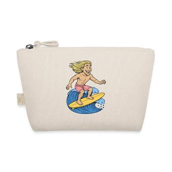 Blonde Surfer on Wave - Organic Pouch - nature - Front