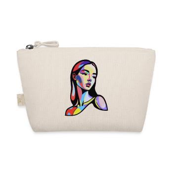 Colorful abstract portrait in pop art style - Organic Pouch - nature - Front