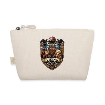 Viking Warrior Shield Emblem - Organic Pouch - nature - Front