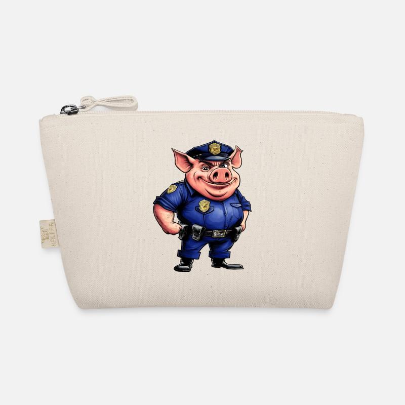 Pig Policeman Organic Pouch
