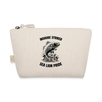 Sea Fishing Sea Bass Sea Lion Pride - Organic Pouch - nature - Front