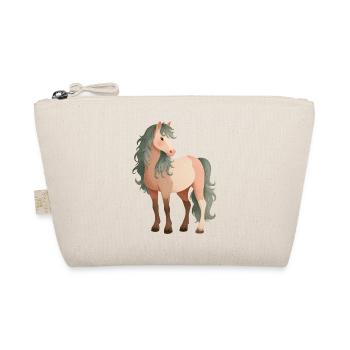 Cute Pony Horse - Organic Pouch - nature - Front