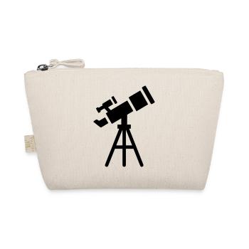 Telescope Silhouette Stars - Organic Pouch - nature - Front