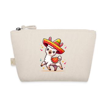 Lama Fiesta im Sombrero - Bio-Täschchen - Natur - Vorne