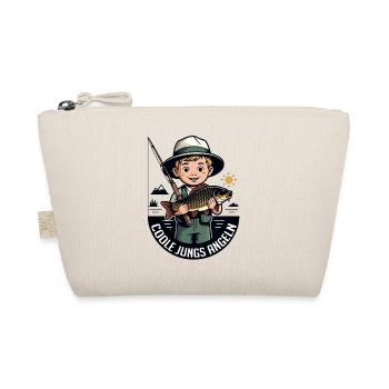 Cool Guys Fishing Cartoon Motif - Organic Pouch - nature - Front
