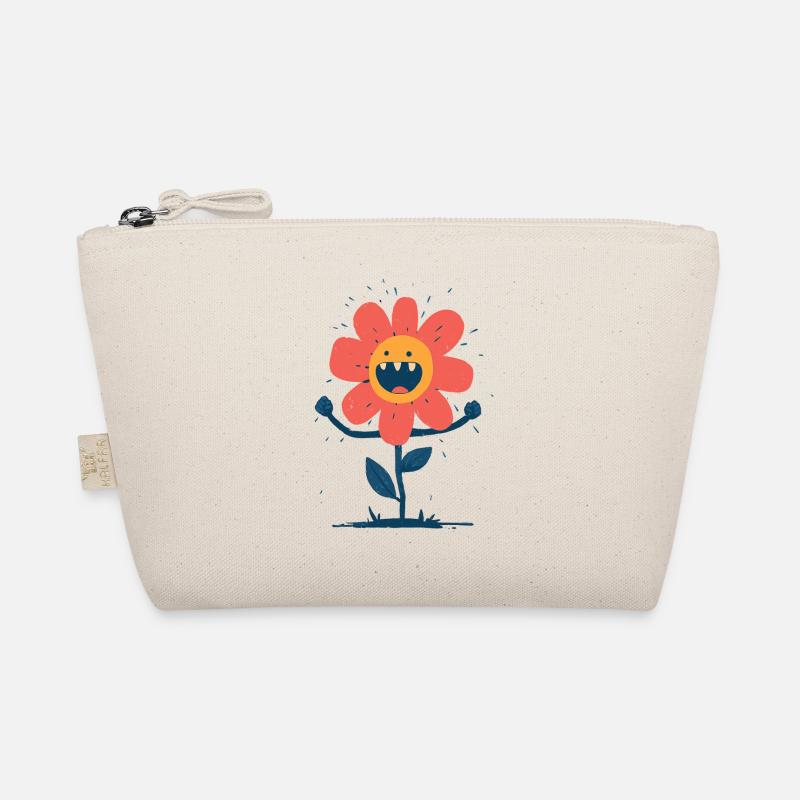 Lachende Monsterblume Bio-Täschchen