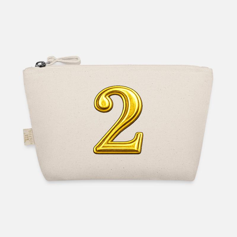 Golden Numeral Two - Design brillant Trousse biologique