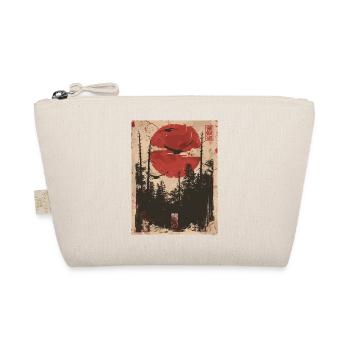 Red Sun Forest Ukiyo-e Forest Landscape - Organic Pouch - nature - Front