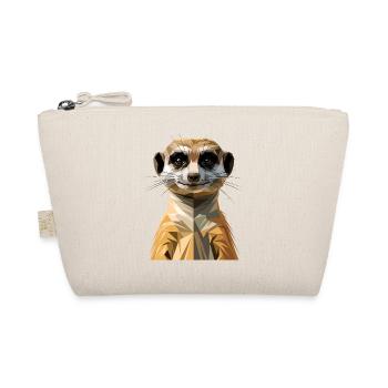 Erdmännchen Meerkat Süßes Surikate Mangusten - Bio-Täschchen - Natur - Vorne