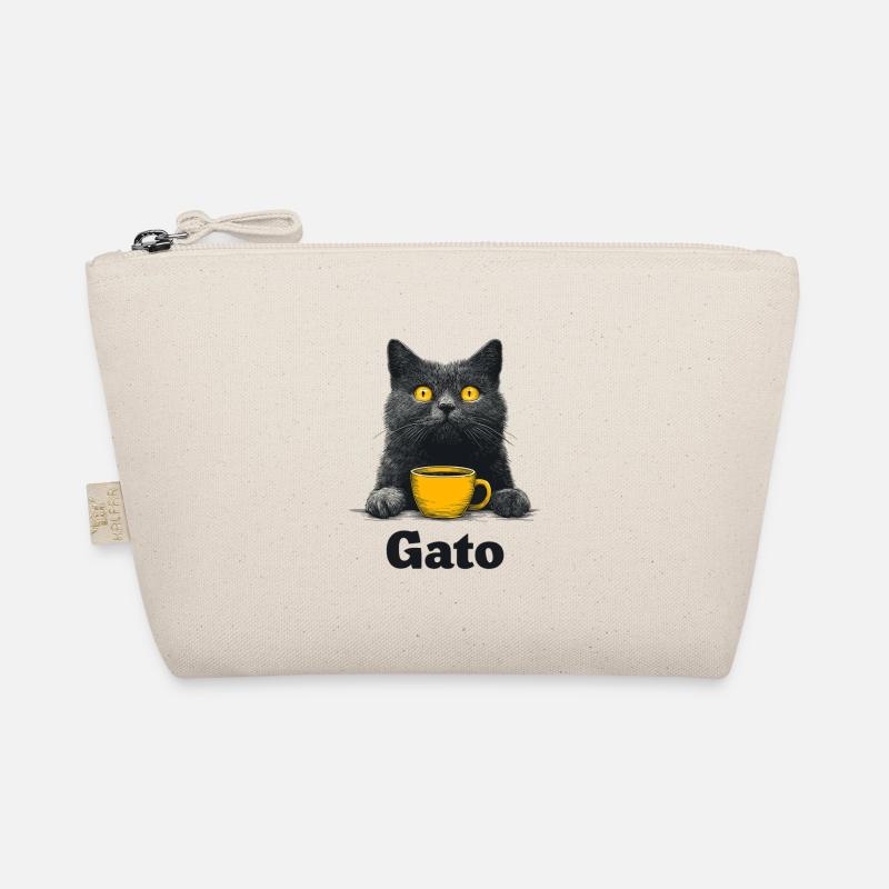 Gato Kaffee Blick Katze Bio-Täschchen