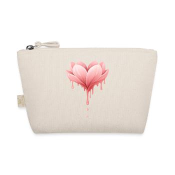 Lotus flower with drops illustration - Organic Pouch - nature - Front