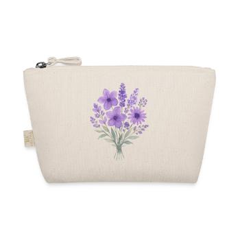 Lavendel Wasserfarben Bouquet - Bio-Täschchen - Natur - Vorne