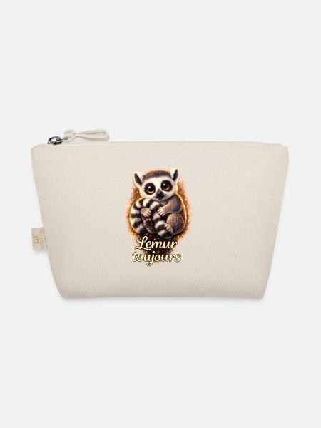 Lemur Toujours Mega cutes Shirt - Bio-Täschchen - Natur