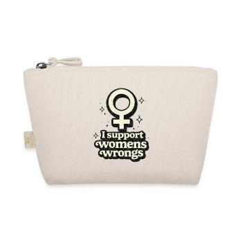 Retro Femme Symbol Aufkleber Sparkle Edition - Bio-Täschchen - Natur - Vorne