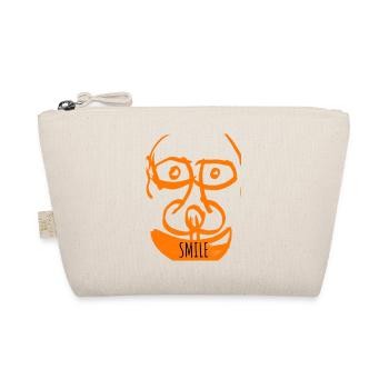 Sourire Orange Doodle - Trousse biologique - nature - Devant
