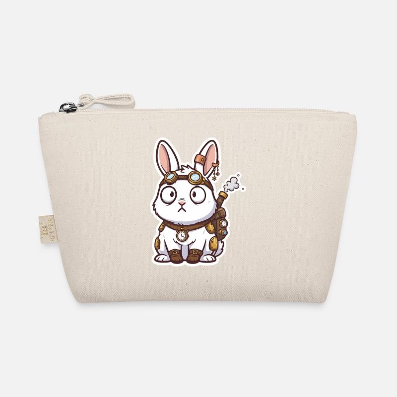 Steampunk Bunny Messenger Backpack Steam Organic Pouch