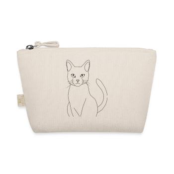 Chat minimaliste élégant  - Trousse biologique - nature - Devant