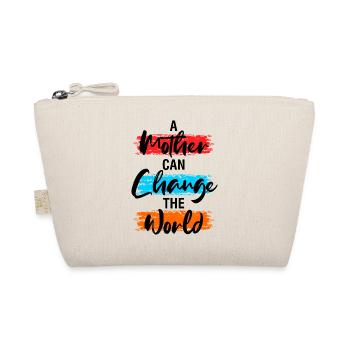 Chemise de Maman peut changer le monde - Trousse biologique - nature - Devant