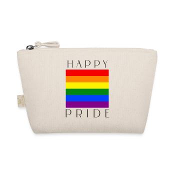 Happy Pride Regenbogen lgbtqia+ - Bio-Täschchen - Natur - Vorne