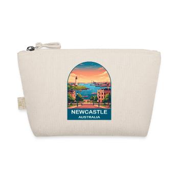 Newcastle Australien Nobbys Leuchtturm Reisekunst - Bio-Täschchen - Natur - Vorne