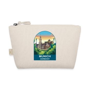 Affiche de voyage vintage de l’hôtel de ville de Munich, Allemagne - Trousse biologique - nature - Devant