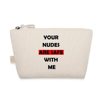Edgy Humor T-Shirt - Organic Pouch - nature - Front