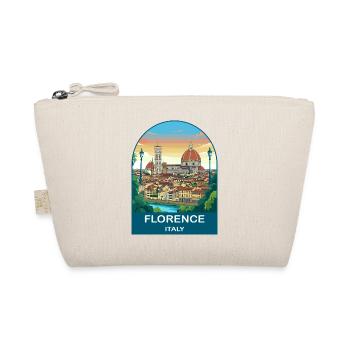 Florence Italy Vintage Travel Poster Art - Organic Pouch - nature - Front