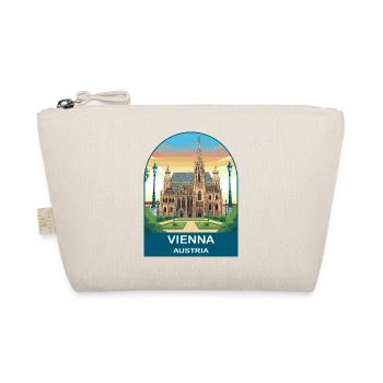 Vienna Austria Vintage-Reiseplakat - Bio-Täschchen - Natur - Vorne