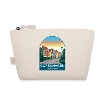Copenhagen Denmark Vintage Travel Poster - Organic Pouch - nature - Front