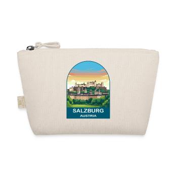 Salzburg Austria Vintage Travel Poster Art - Bio-Täschchen - Natur - Vorne