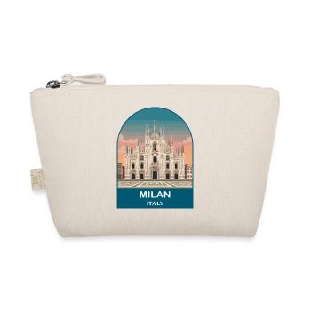 Milan, Italie, affiches de voyage vintage - Trousse biologique - nature - Devant