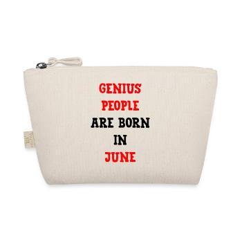 Baby Birthday Genies Born in June - Organic Pouch - nature - Front