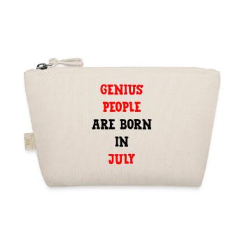 Birthday Birth The Geniuses of July - Organic Pouch - nature - Front