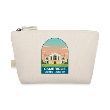 Cambridge UK Vintage-Reiseplakat-Kunst - Bio-Täschchen - Natur - Vorne