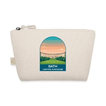 Bath UK Vintage-Reiseplakat-Kunst - Bio-Täschchen - Natur - Vorne