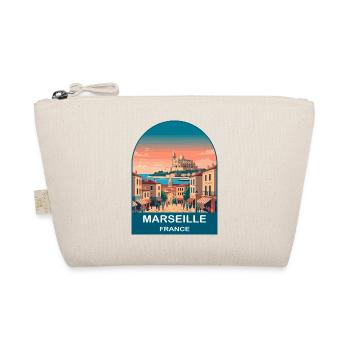 Marseille, Frankreich, Hafenstadt Vintage-Reiseplakat - Bio-Täschchen - Natur - Vorne