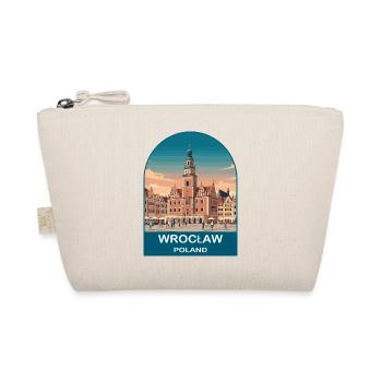 Wroclaw Poland Vintage Travel Poster Art - Organic Pouch - nature - Front