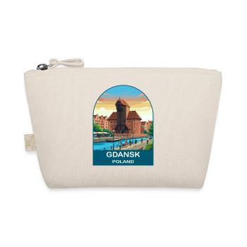 Gdansk Poland Vintage Travel Poster Art - Organic Pouch - nature - Front