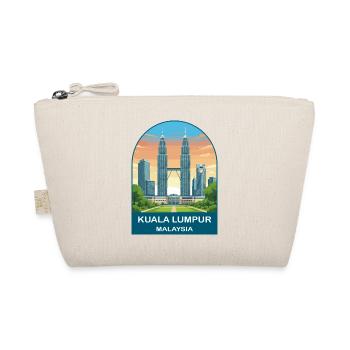 Kuala Lumpur Malaysia Vintage-Reiseillustration - Bio-Täschchen - Natur - Vorne