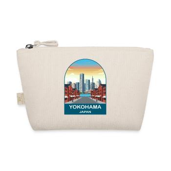 Yokohama Japan Minato Mirai Reiseplakat - Bio-Täschchen - Natur - Vorne