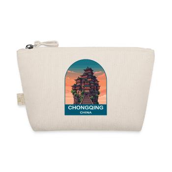 Affiche de voyage vintage de Chongqing, Chine Hongyadong - Trousse biologique - nature - Devant