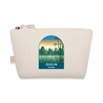 Guilin China Li River Vintage Travel Poster Art - Organic Pouch - nature - Front