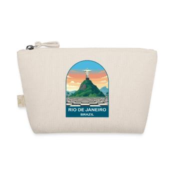 Rio de Janeiro Brazil Vintage Travel Poster - Organic Pouch - nature - Front