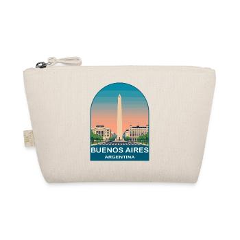 Buenos Aires Argentina Vintage Travel Poster - Organic Pouch - nature - Front